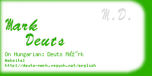 mark deuts business card